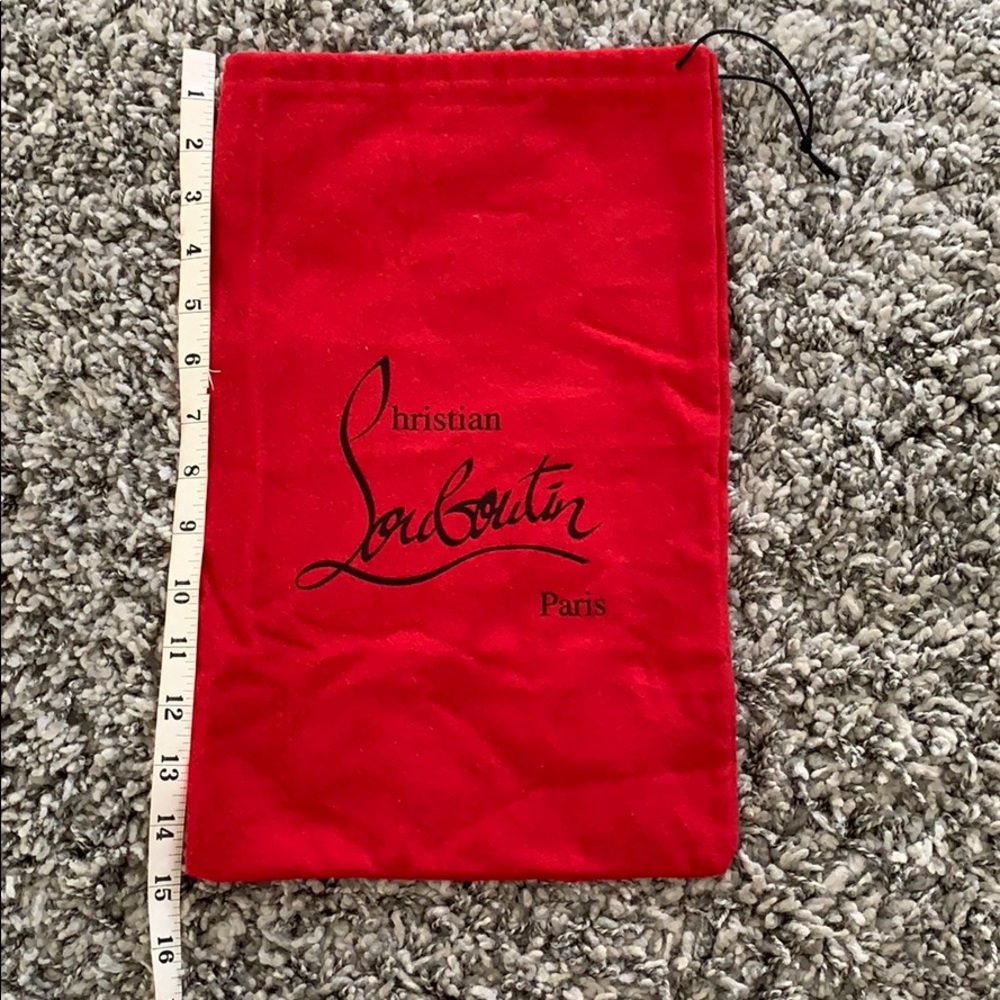 Authentic Christian louboutin red dust bag.